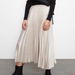 Zara Pleated Midi Skirt
